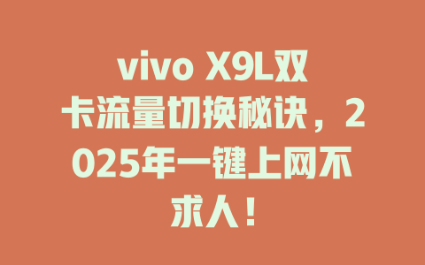 vivo X9L双卡流量切换秘诀，2025年一键上网不求人！