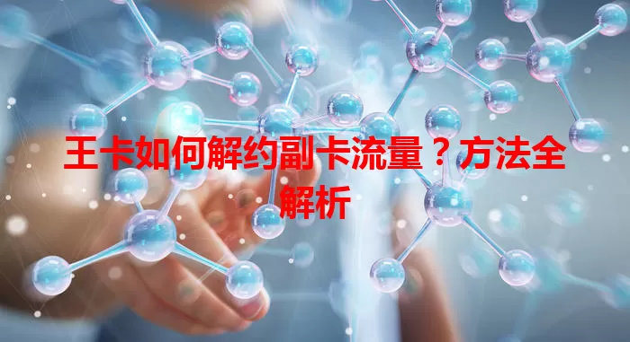 王卡如何解约副卡流量？方法全解析