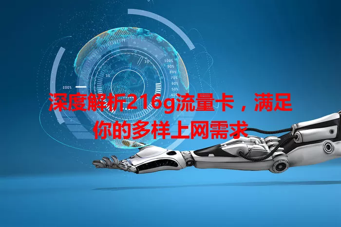 深度解析216g流量卡，满足你的多样上网需求