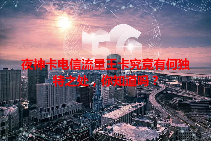 夜神卡电信流量王卡究竟有何独特之处，你知道吗？