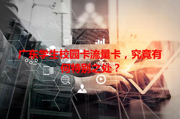 广东学生校园卡流量卡，究竟有何特别之处？