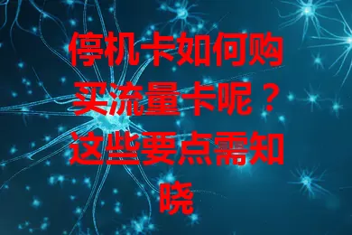 停机卡如何购买流量卡呢？这些要点需知晓