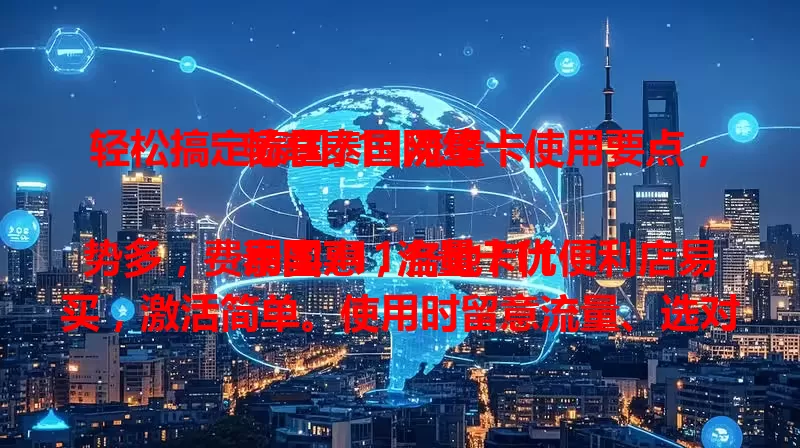 轻松搞定泰国711流量卡使用要点，畅享泰国网络

泰国711流量卡优势多，费用实惠，各地711便利店易买，激活简单。使用时留意流量、选对套餐，偏远地区信号弱属正常。掌握这些，泰国之旅网络无忧更愉快