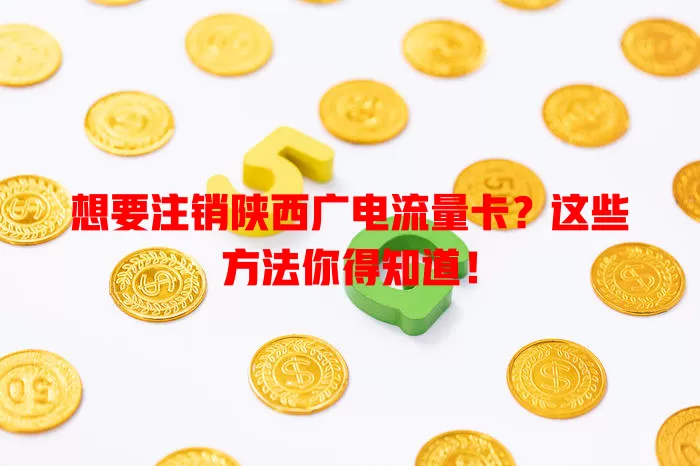 想要注销陕西广电流量卡？这些方法你得知道！
