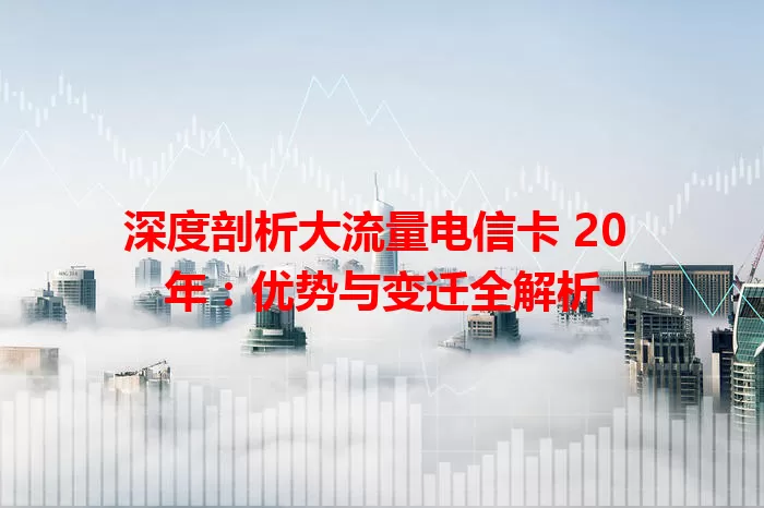 深度剖析大流量电信卡 20 年：优势与变迁全解析