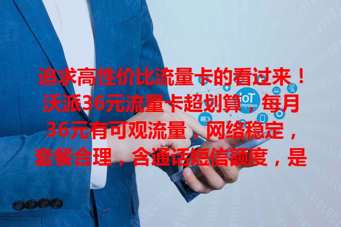 追求高性价比流量卡的看过来！沃派36元流量卡超划算，每月36元有可观流量，网络稳定，套餐合理，含通话短信额度，是追求性价比用户的绝佳之选