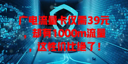 广电流量卡仅需39元，却有1000m流量，这性价比绝了！