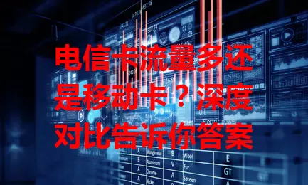 电信卡流量多还是移动卡？深度对比告诉你答案