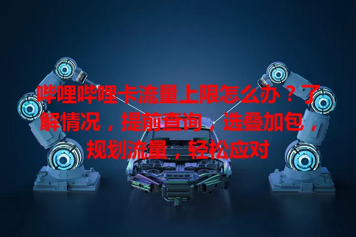 哔哩哔哩卡流量上限怎么办？了解情况，提前查询，选叠加包，规划流量，轻松应对