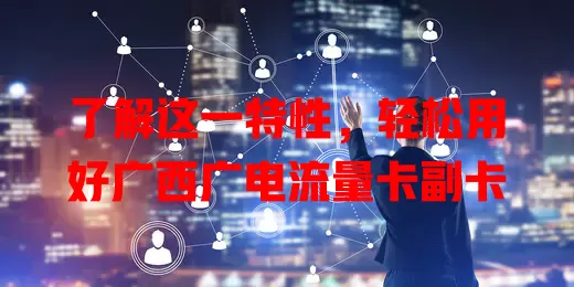 了解这一特性，轻松用好广西广电流量卡副卡