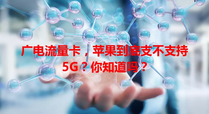 广电流量卡，苹果到底支不支持5G？你知道吗？