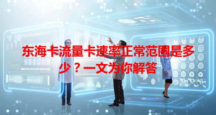 东海卡流量卡速率正常范围是多少？一文为你解答