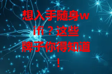 想入手随身wifi？这些牌子你得知道！