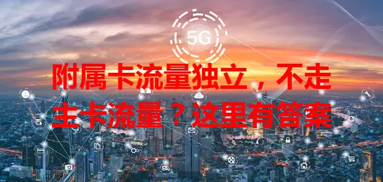 附属卡流量独立，不走主卡流量？这里有答案