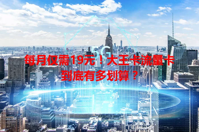 每月仅需19元！大王卡流量卡到底有多划算？
