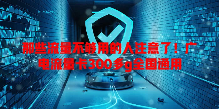 那些流量不够用的人注意了！广电流量卡300多g全国通用