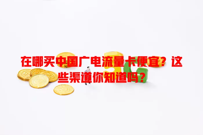 在哪买中国广电流量卡便宜？这些渠道你知道吗？