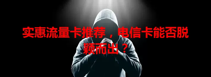 实惠流量卡推荐，电信卡能否脱颖而出？