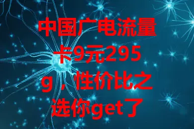 中国广电流量卡9元295g，性价比之选你get了吗？