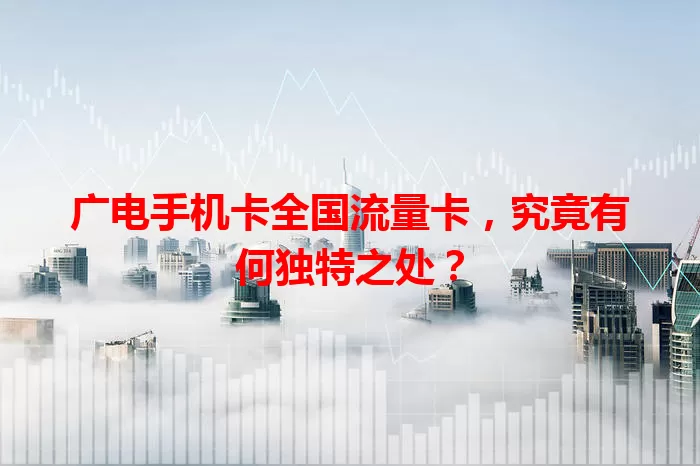 广电手机卡全国流量卡，究竟有何独特之处？