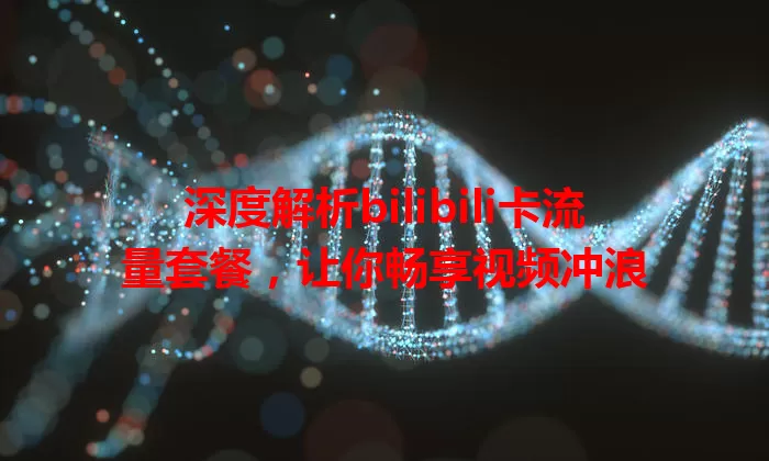 深度解析bilibili卡流量套餐，让你畅享视频冲浪