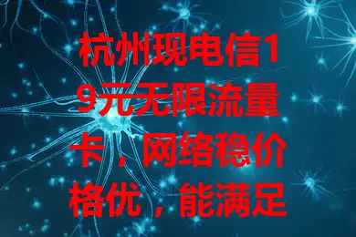 杭州现电信19元无限流量卡，网络稳价格优，能满足各类人群需求！