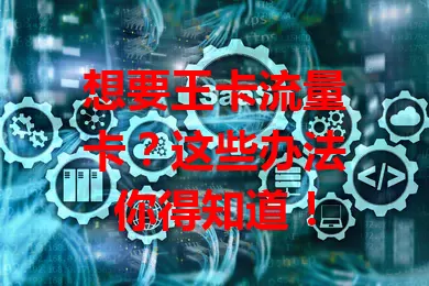 想要王卡流量卡？这些办法你得知道！