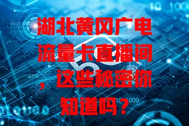 湖北黄冈广电流量卡直播间，这些秘密你知道吗？