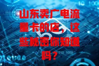 山东卖广电流量卡的店，这些秘密你知道吗？