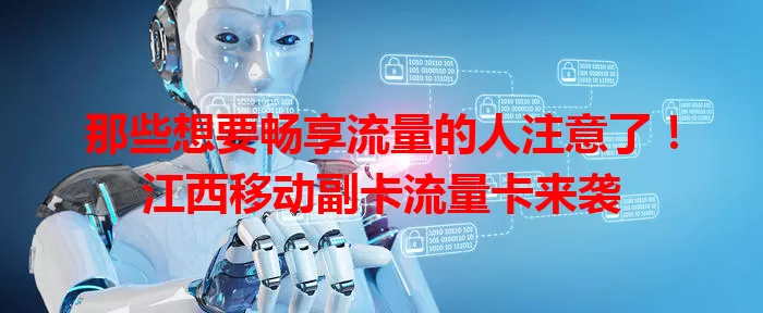 那些想要畅享流量的人注意了！江西移动副卡流量卡来袭