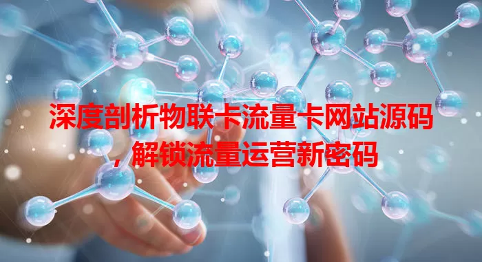 深度剖析物联卡流量卡网站源码，解锁流量运营新密码