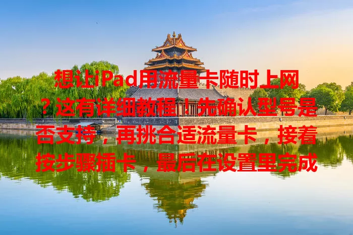 想让iPad用流量卡随时上网？这有详细教程！先确认型号是否支持，再挑合适流量卡，接着按步骤插卡，最后在设置里完成网络设置，轻松开启便捷移动生活