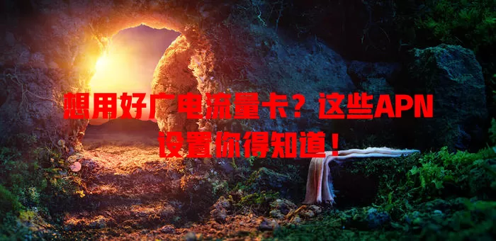 想用好广电流量卡？这些APN设置你得知道！