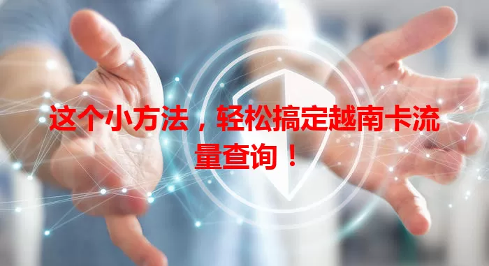 这个小方法，轻松搞定越南卡流量查询！