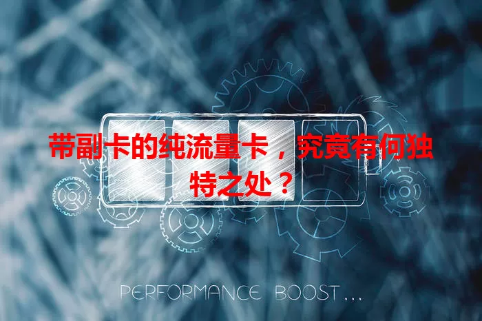 带副卡的纯流量卡，究竟有何独特之处？