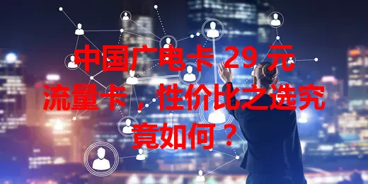 中国广电卡 29 元流量卡，性价比之选究竟如何？