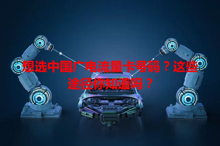 想选中国广电流量卡号码？这些途径你知道吗？