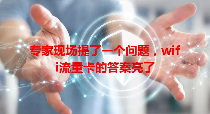专家现场提了一个问题，wifi流量卡的答案亮了
