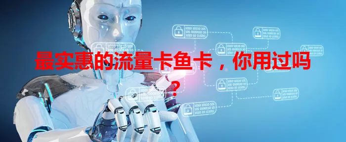最实惠的流量卡鱼卡，你用过吗？