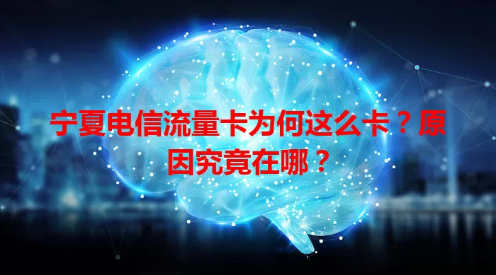 宁夏电信流量卡为何这么卡？原因究竟在哪？