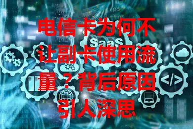 电信卡为何不让副卡使用流量？背后原因引人深思