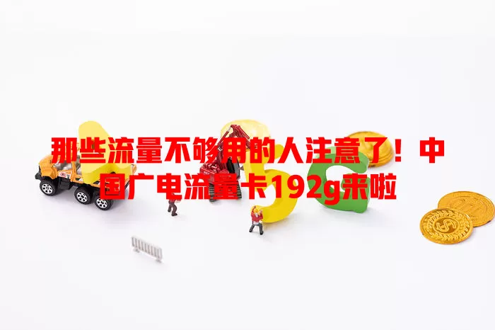 那些流量不够用的人注意了！中国广电流量卡192g来啦