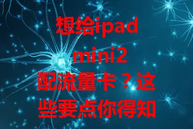 想给ipad mini2配流量卡？这些要点你得知道