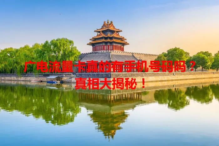 广电流量卡真的有手机号码吗？真相大揭秘！
