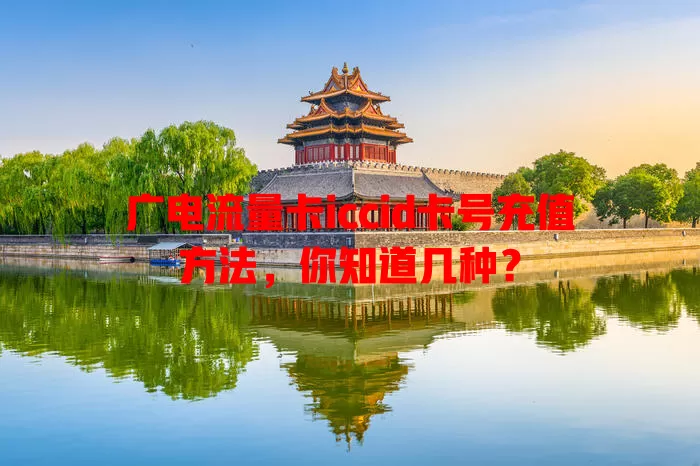 广电流量卡iccid卡号充值方法，你知道几种？