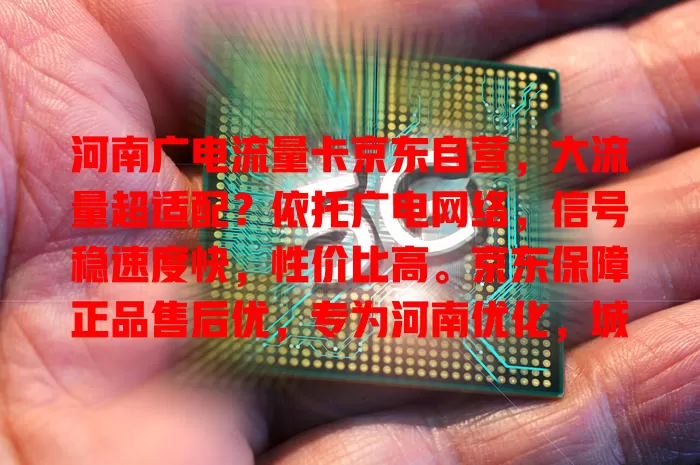 河南广电流量卡京东自营，大流量超适配？依托广电网络，信号稳速度快，性价比高。京东保障正品售后优，专为河南优化，城乡皆享便捷网络！