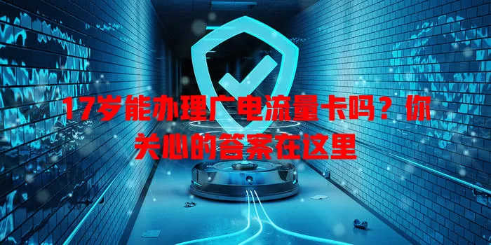 17岁能办理广电流量卡吗？你关心的答案在这里