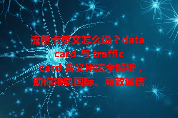 流量卡英文怎么说？data card 与 traffic card 含义用法全解析，助你接轨国际、高效通信