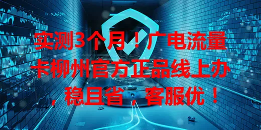 实测3个月！广电流量卡柳州官方正品线上办，稳且省，客服优！