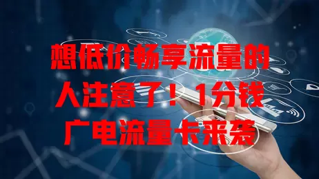 想低价畅享流量的人注意了！1分钱广电流量卡来袭
